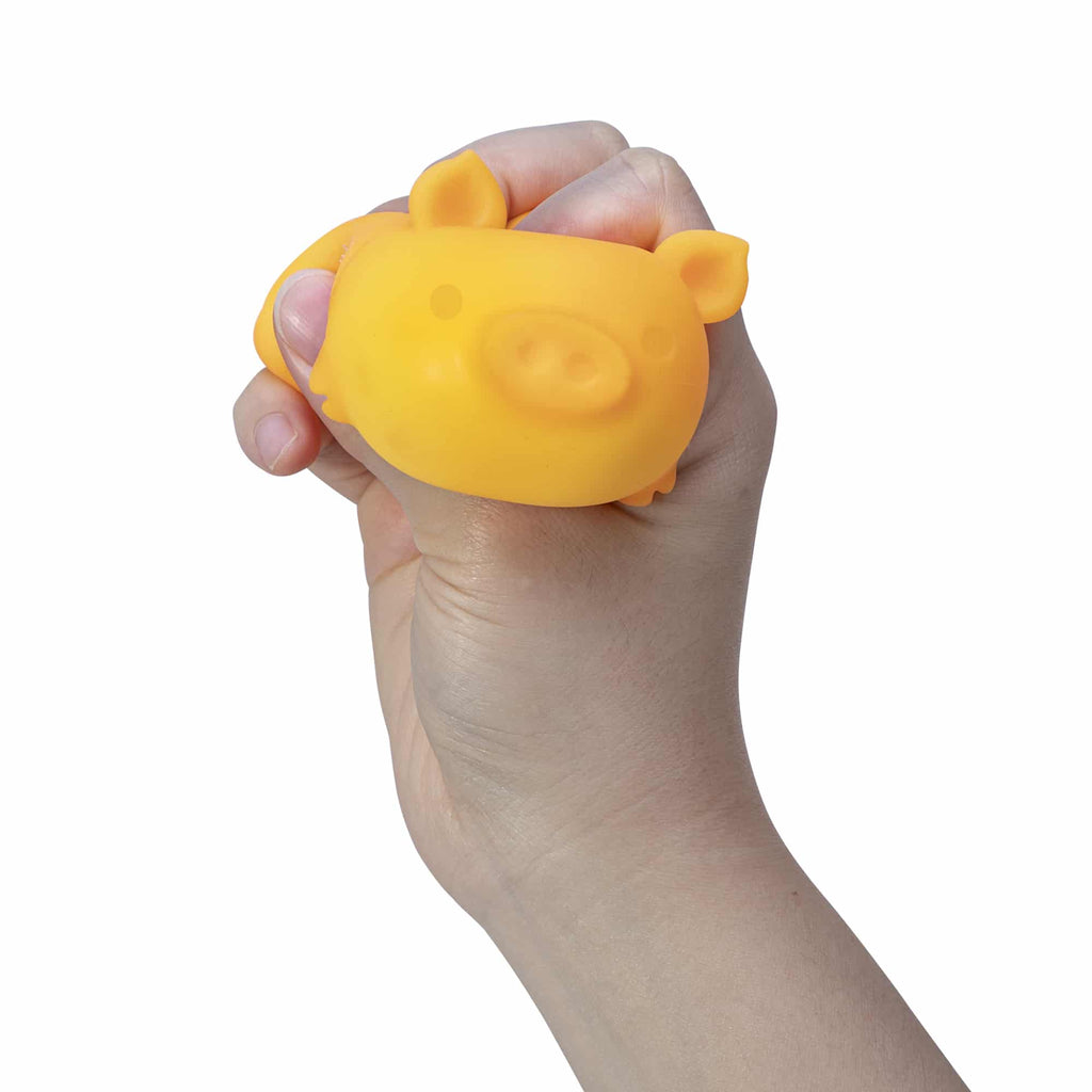 Fun Fidget Monster NeeDoh Dig’ It Pig | Select Velvet Canopy - Purrfect Cat Squishy Character Stress Toy Detail