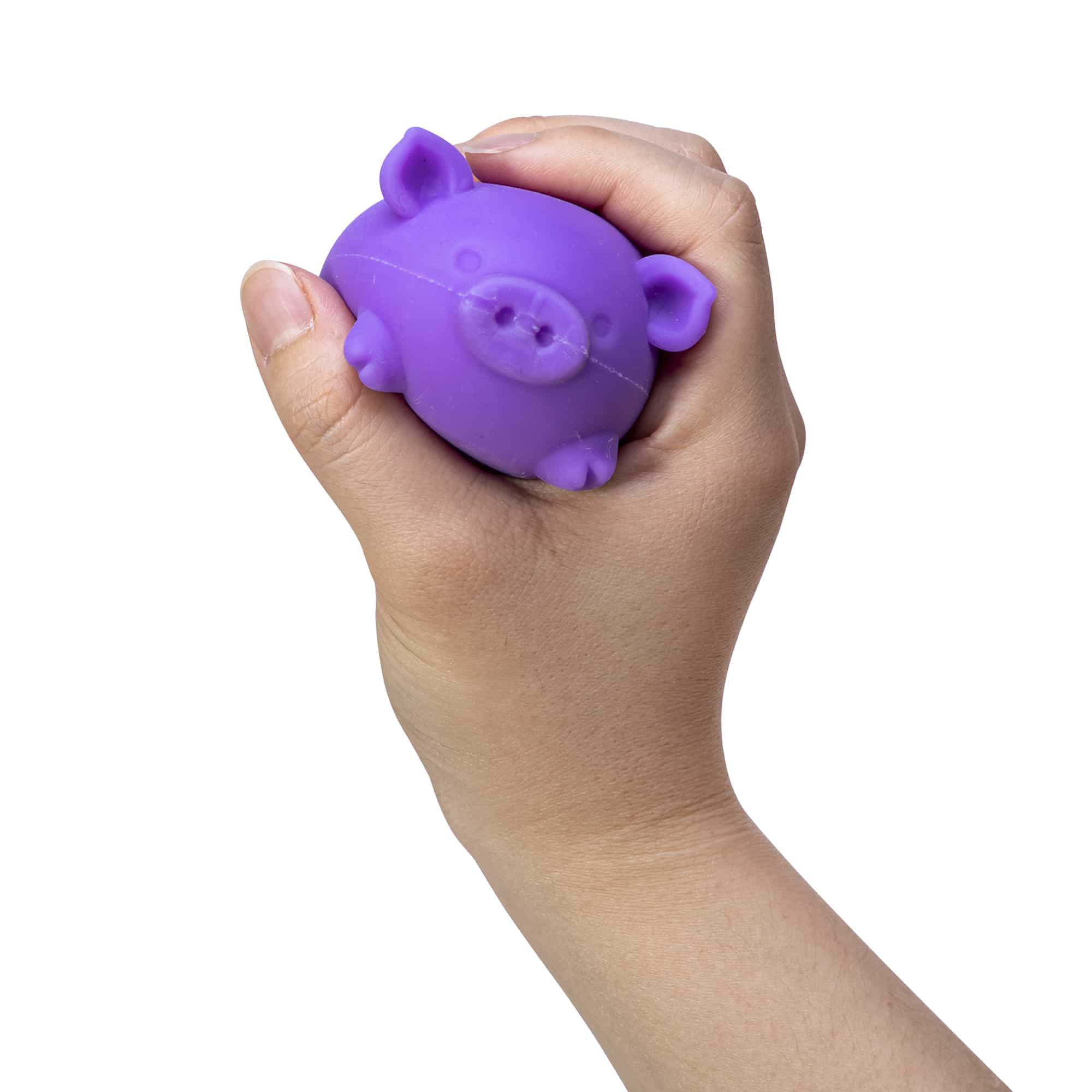 Fun Fidget Monster NeeDoh Dig’ It Pig | Select Velvet Canopy - Purrfect Cat Squishy Character Stress Toy Detail