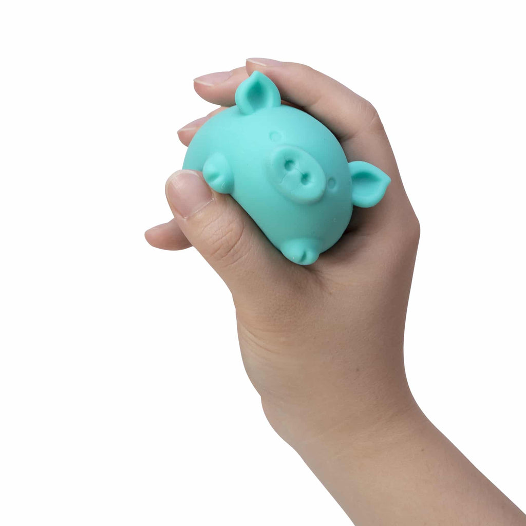 Fun Fidget Monster NeeDoh Dig’ It Pig | Select Velvet Canopy - Purrfect Cat Squishy Character Stress Toy Detail