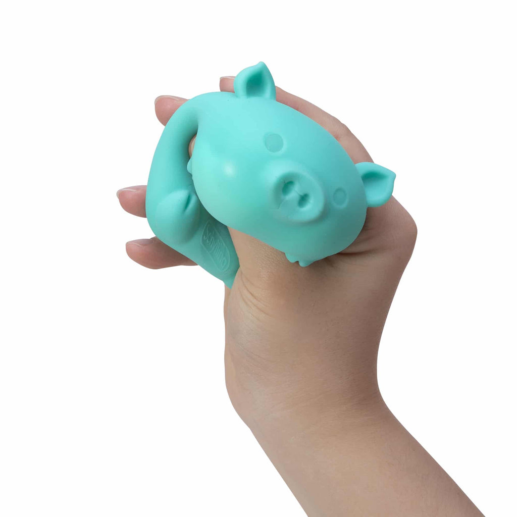 Fun Fidget Monster NeeDoh Dig’ It Pig | Select Velvet Canopy - Purrfect Cat Squishy Character Stress Toy Detail