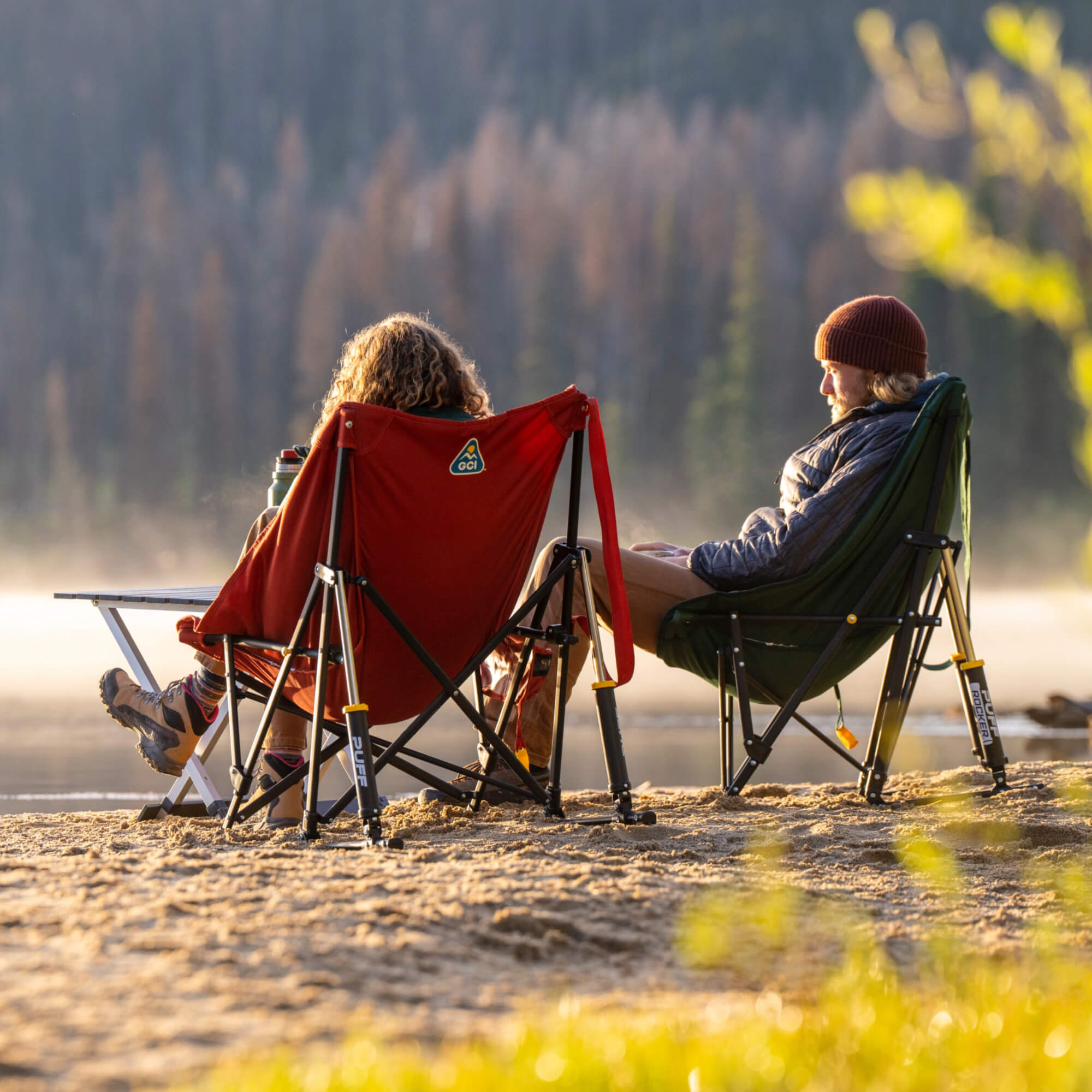 Smooth Motion Puff Rocker - Choice 731 - RoadTrip Rocker Smooth Motion Camp Chair Detail