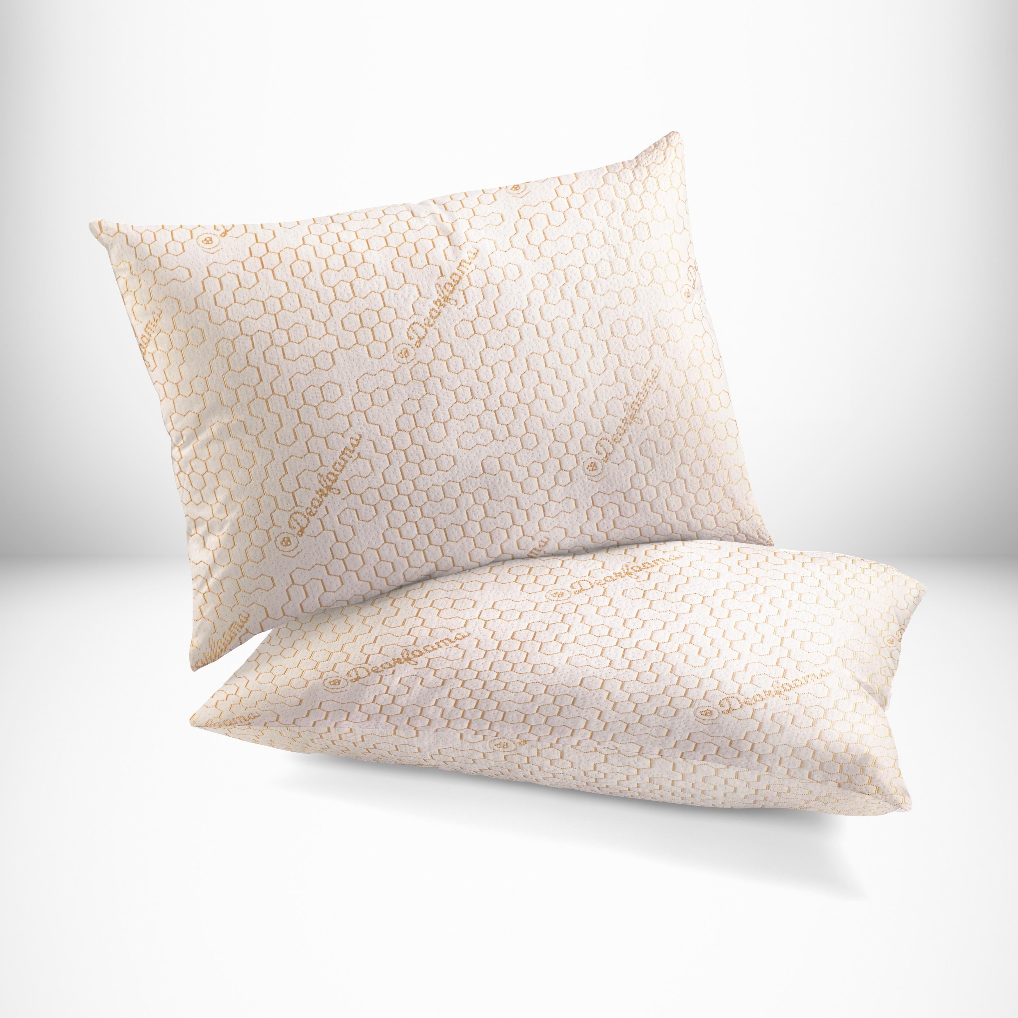 Fluffy Shredded Cozy Copper Infused Bed Pillow Standard, White - Hotel Quality Plush Sleeping Pillows - Default Title