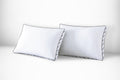 Orthopedic Support Cozy Gusseted Bed Pillow Standard, White - Decorative Throw Pillow Cushion for Sofa & Bed - Default Title