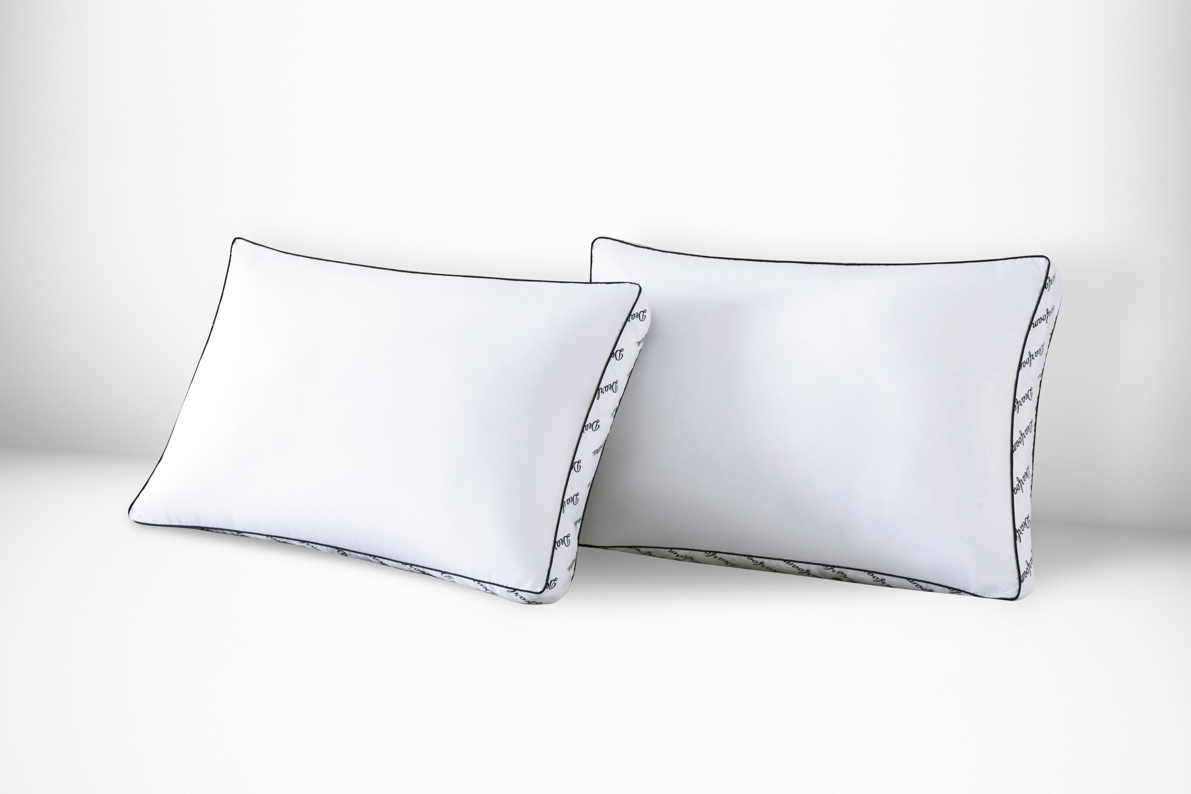 Orthopedic Support Cozy Gusseted Bed Pillow Standard, White - Decorative Throw Pillow Cushion for Sofa & Bed - Default Title