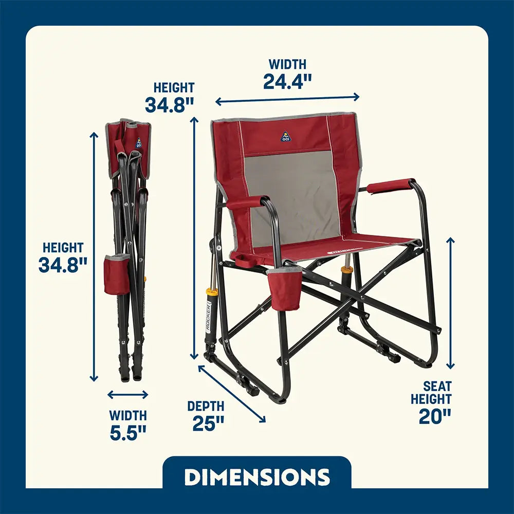 Smooth Motion Freestyle Rocker - Choice 711 - RoadTrip Rocker Smooth Motion Camp Chair Detail
