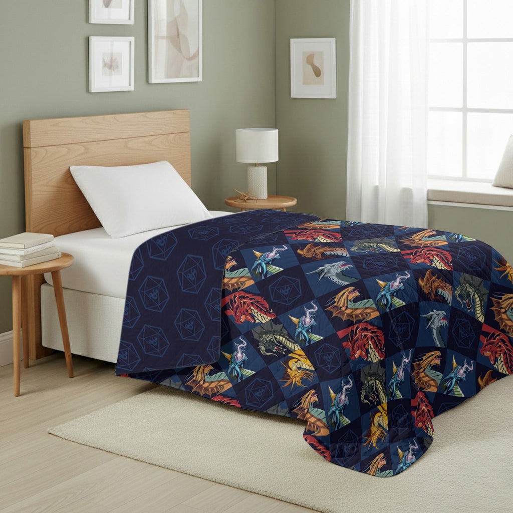 Lightweight Warm Quilted Throw Blanket 60x80 inches, Kids Character Bedding - Cozy Fleece Throw Blanket for Couch & Bed - Default Title