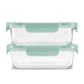 Whimsical Doughnut 3.4 Cup 2 Pack Glass Meal Prep Containers with Locking Lids - Fun Food Fidget Cookie Squishable Toy - Default Title