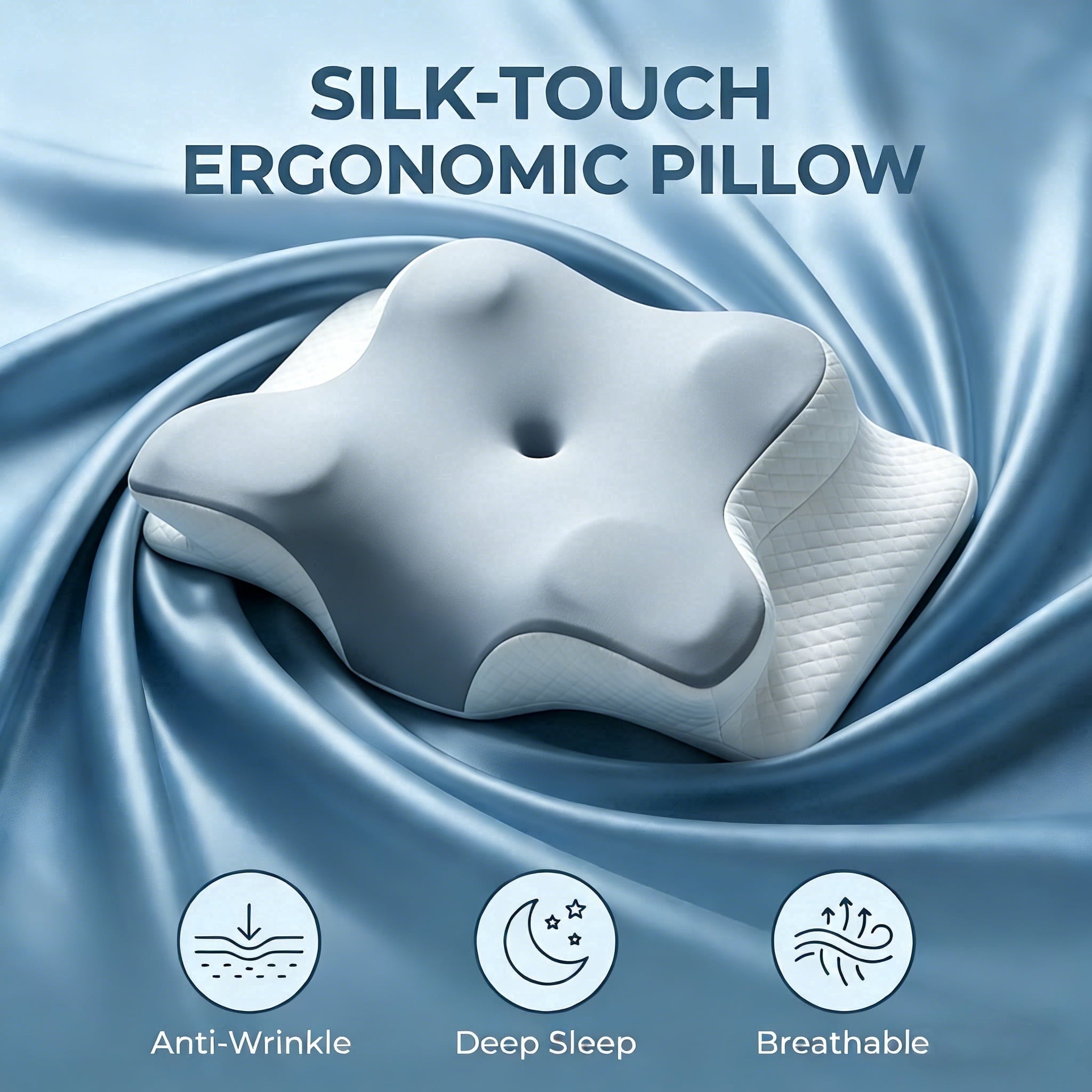 Hotel Collection Memory Foam Contour Pillows - Neck Pain Relief, Orthopedic Cervical, Breathable Washable Cover - Ergonomic Memory Foam Pillow for Neck Pain Support - Default Title