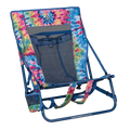 Rust-Resistant Aluminum Everywhere Chair 2 - Choice 656 - Portable Heavy-Duty Low Boy Chair for Ocean Side - Tie Dye