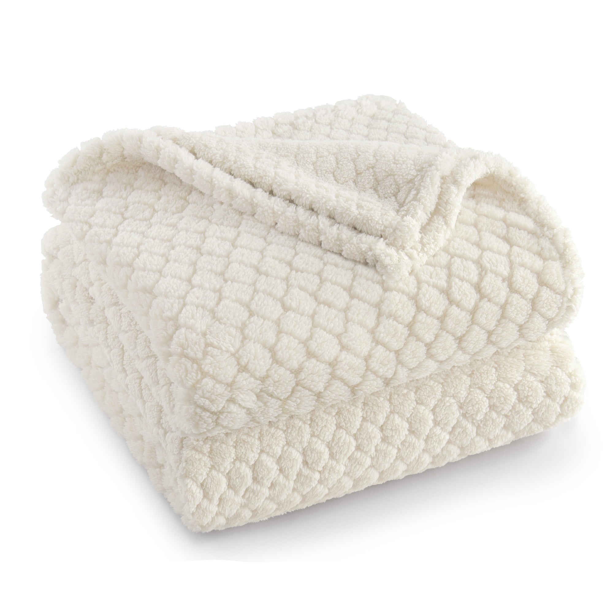Super Soft Flannel Fleece Throw Blanket for Couch, Super Soft Jacquard Bed Blanket, Lightweight Fuzzy Warm for All Seasons, 50x60 Inches... - Luxury Knitted Decorative Throw Blanket with Fringes - Default Title