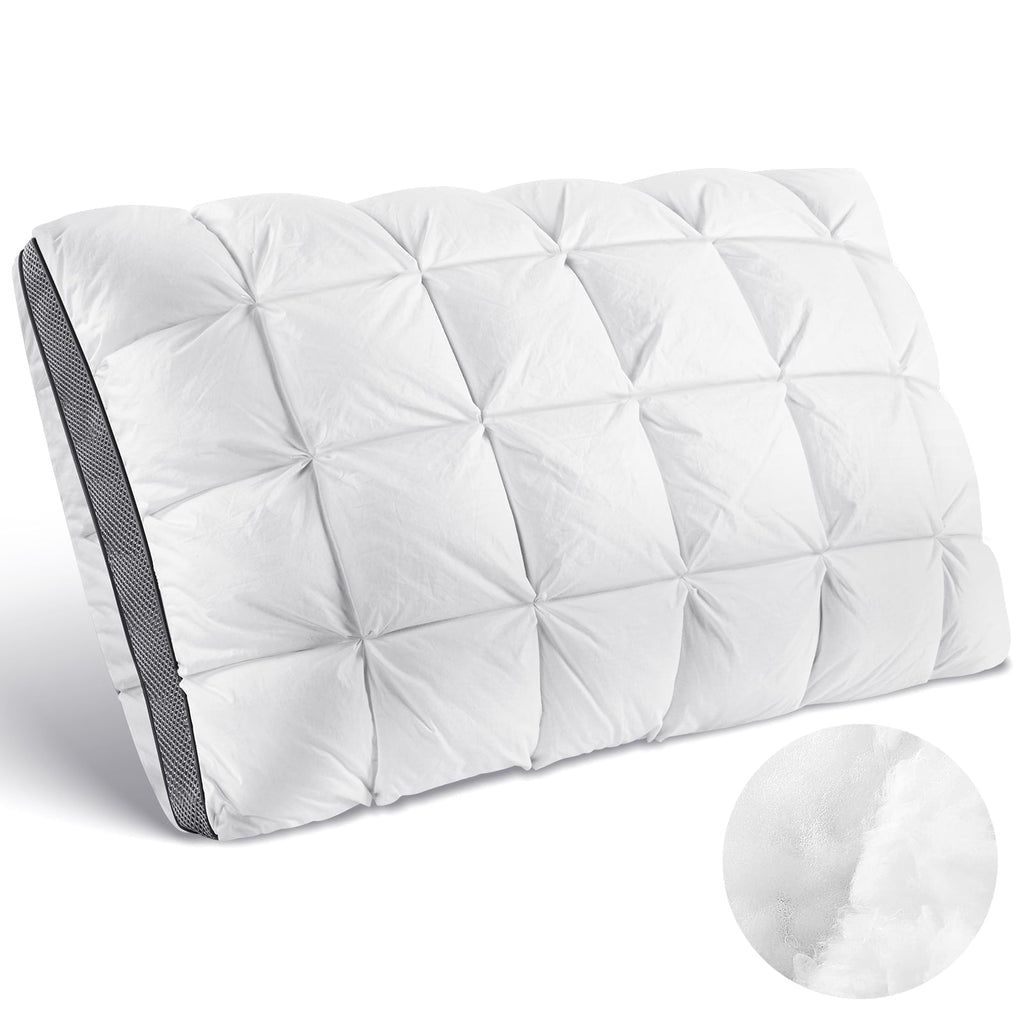 Ergonomic Memory Foam Hotel Cervical Pillow for Sleeping – Ergonomic Contour Neck Support Bed Pillow, Fluffy and Supportive for Side, Back ... - Decorative Throw Pillow Cushion for Sofa & Bed - Default Title