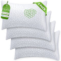 Fluffy Shredded Queen Size Bed Pillows 4-Pack,3.3lb Shredded Memory Foam Filled,Hyper Soft & 3D Breathable Cooling Desigh Cover Fitti... - Hotel Quality Plush Sleeping Pillows - Default Title