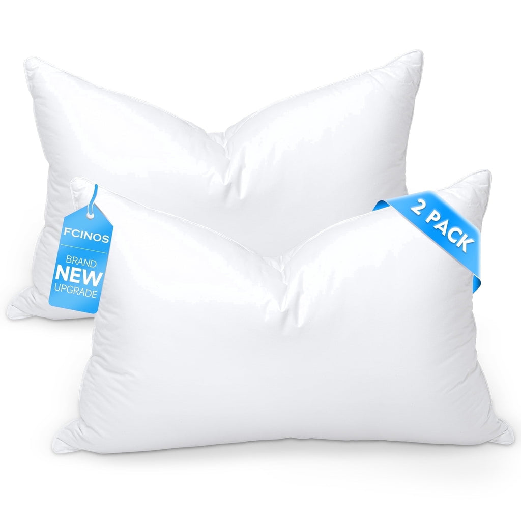 Orthopedic Support Pillows and Bed Pillows Queen Size for Sleeping,With 2 Set of Soft Cotton Cover- Pack of 2 - Ergonomic Memory Foam Pillow for Neck Pain Support - Default Title