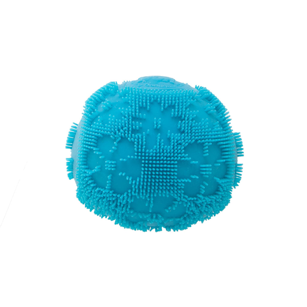 Fuzzy Flocked NeeDoh Fuzz Ball Flower Power | Signature Elm Point - Spiky Textured Groovy Glob for Sensory Therapy Detail