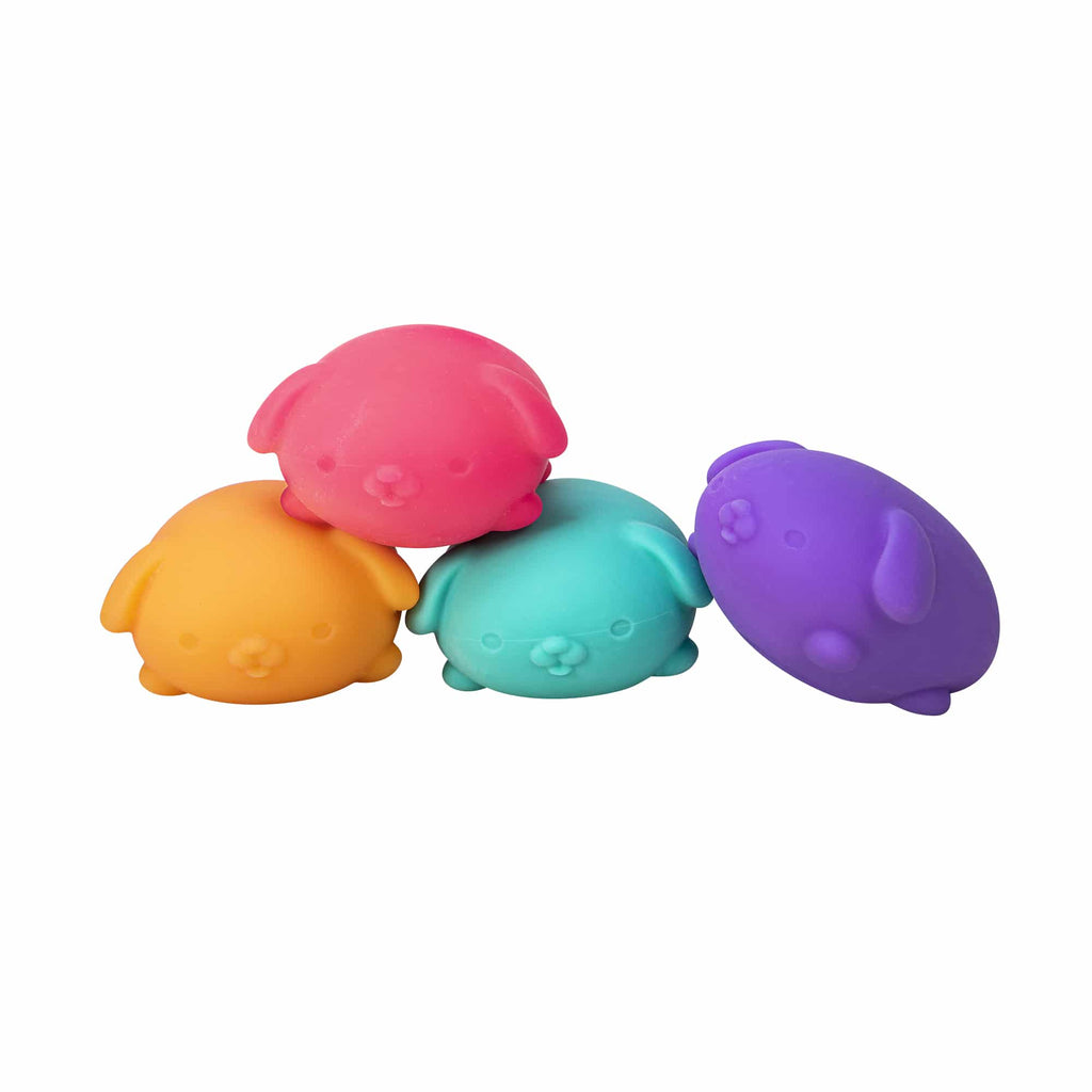 Fun Fidget Monster NeeDoh Funky Pup | Collection Canyon Shore - Collectible Shaggy Monster Squishable Toy Detail