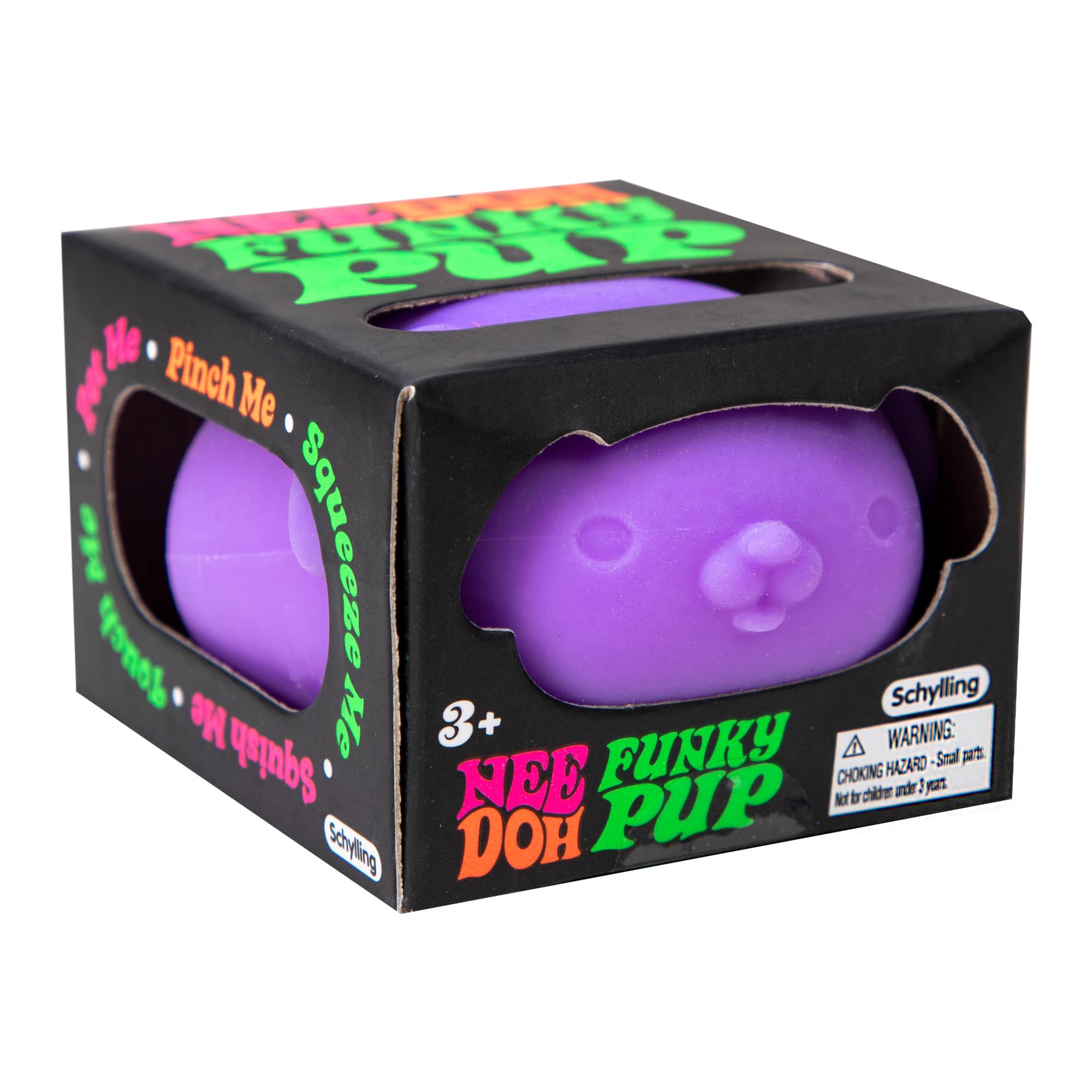 Fun Fidget Monster NeeDoh Funky Pup | Collection Canyon Shore - Collectible Shaggy Monster Squishable Toy Detail