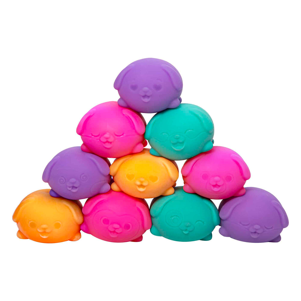 Pocket-Sized Mini Teenie NeeDoh Funky Pup | Edition Copper Bloom - Collectible Teenie Tiny Fidget Balls for Kids Detail