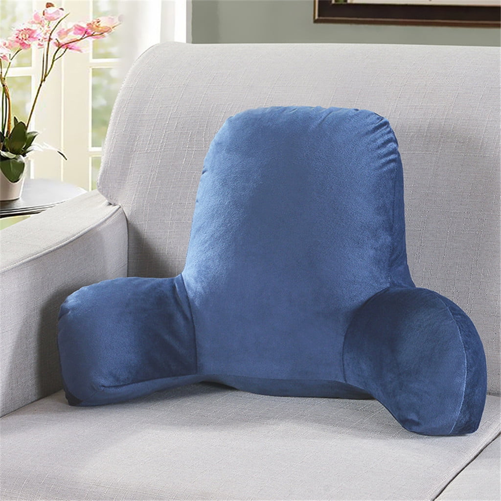 Hotel Collection Backrest Pillow with Arms, Back Rest for Bed Sitting, Plush Big Backrest Lumbar Support Chair Cushion, Foam ... - Hotel Quality Plush Sleeping Pillows - Default Title