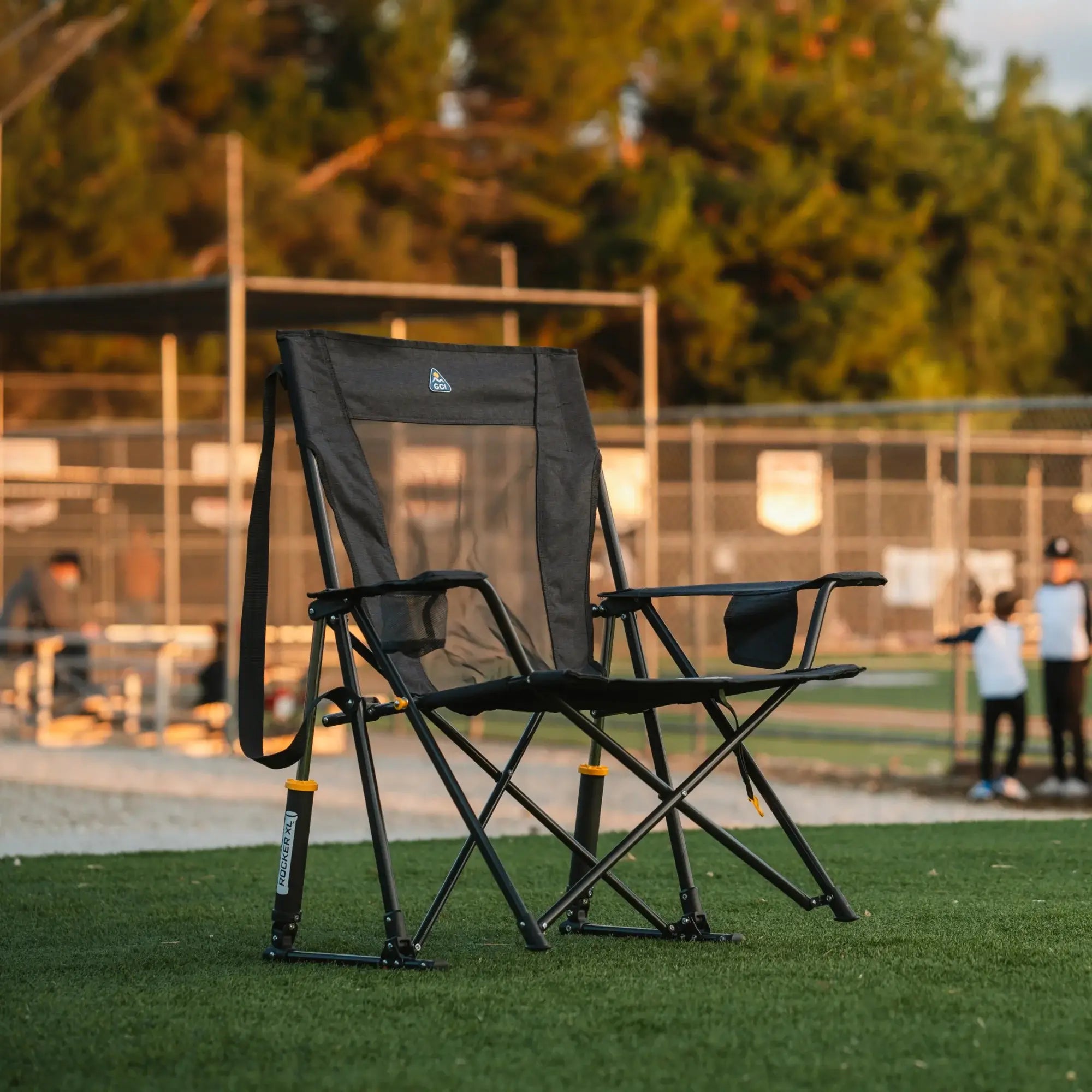 Smooth Motion Comfort Pro Rocker XL - Choice 107 - Freestyle Rocker Portable Outdoor Folding Chair Detail