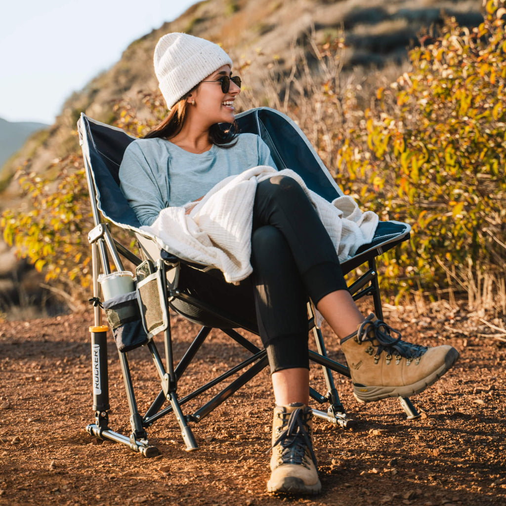 Smooth Motion Pod Rocker - Choice 933 - Patented Spring-Action Rocking Chair for Camping Detail