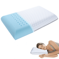 Hotel Collection Gel Memory Foam Pillow, Queen Size Bed Pillow, Washable Cover, Cooling, Breathable Neck Pillow for Sleeping - Hotel Quality Plush Sleeping Pillows - Default Title