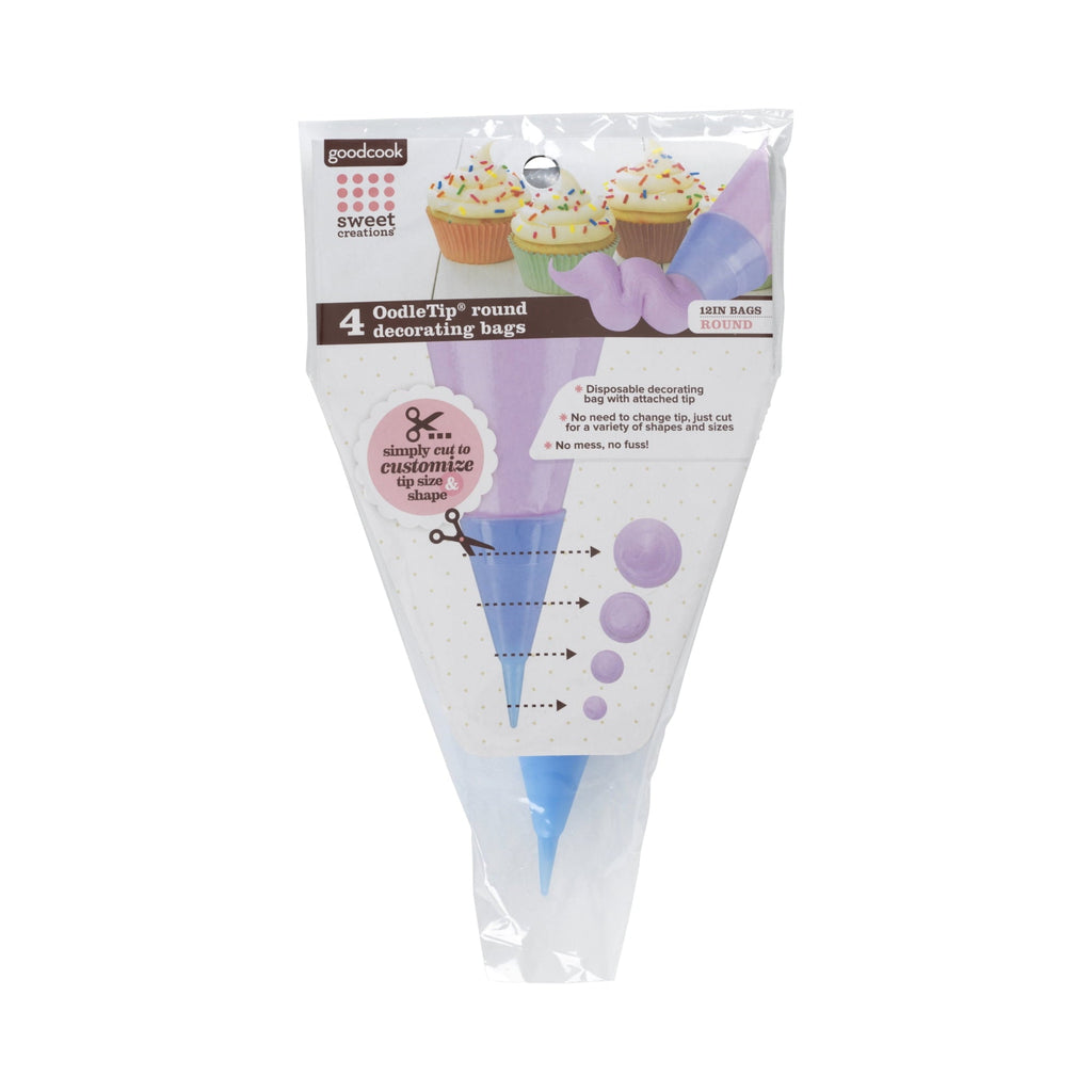 Multi-Functional Bags with Cut-to-Size Oodle Round Tips, 4-Count - Innovative Kitchen Helper for Modern Cooking - Default Title