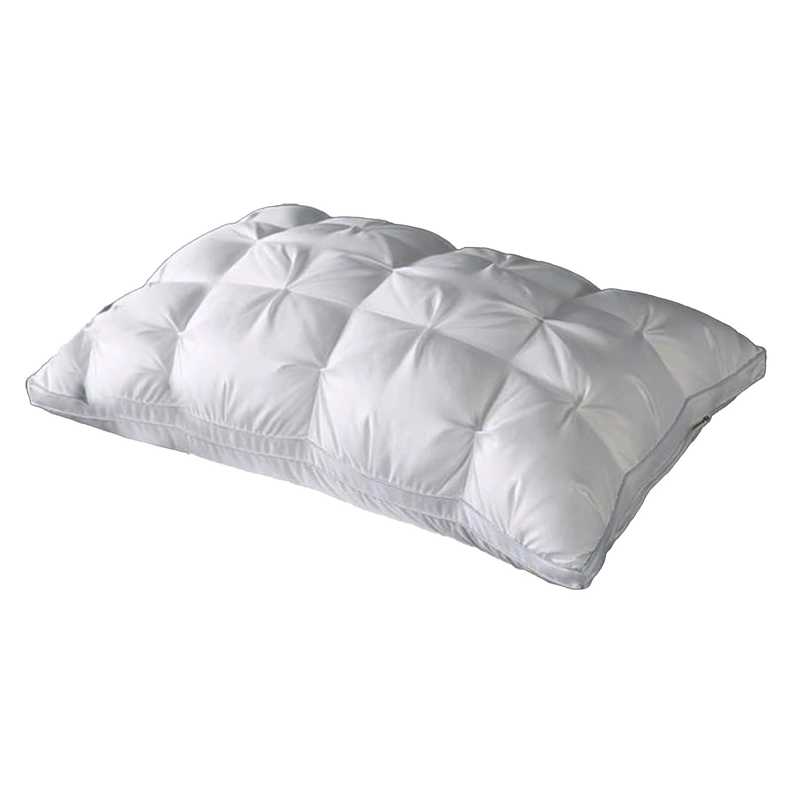 Decorative Plump Goose Down Pillow and Feather Pillows for Neck/Back/Side Sleepers, Premium Soft Down Fill Standard Size Pillow for Sl... - Orthopedic Shredded Foam Bed Pillow Set - Default Title