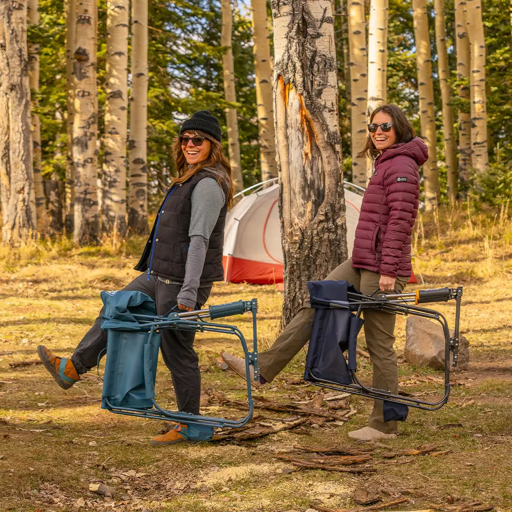 Patented Spring-Action Grab & Go Rocker - Choice 551 - Heavy-Duty Kickback Rocker with Beverage Holder Detail