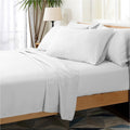 Cooling Sateen Hotel Collection Rayon derived - 6 Piece, Queen, White - Luxury Bed Sheet Set with Deep Pockets - Default Title