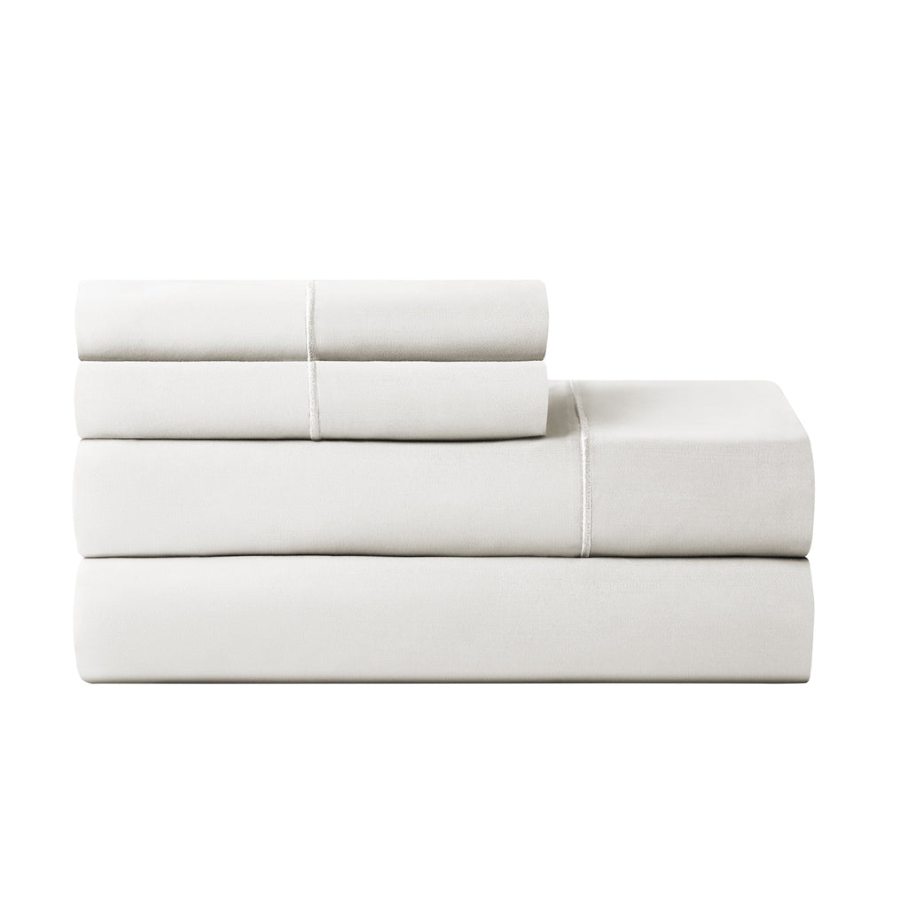 Premium Egyptian Cotton 4-Piece 600 Thread Count White Egyptian Cotton Adult Bed Sheet Set, King - Deep Pocket - Luxury Bed Sheet Set with Deep Pockets - Default Title