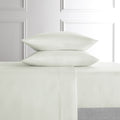 Breathable Luxury 4-Piece White Lyocell & Linen Blend Percale Bed Sheet Set, Queen - Luxury Bed Sheet Set with Deep Pockets - Default Title