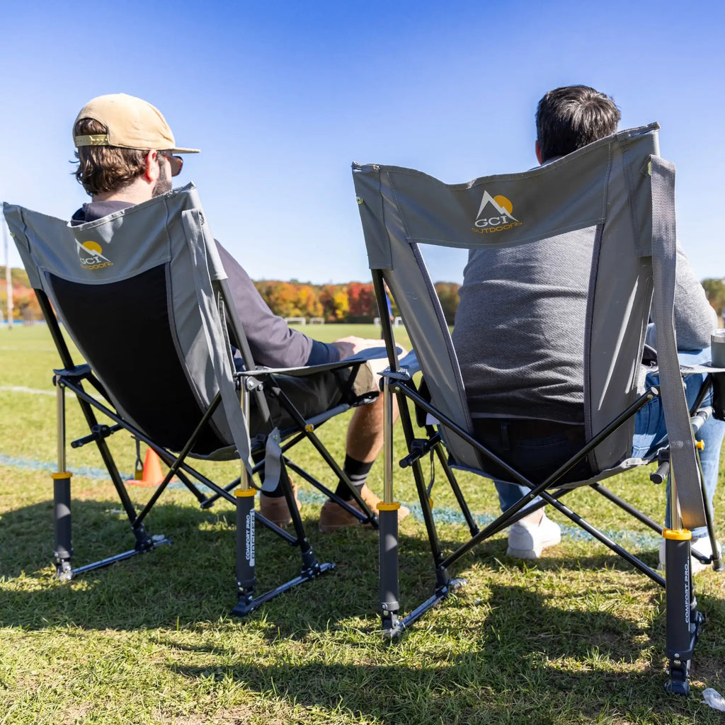 Patented Spring-Action Comfort Pro Rocker - Choice 375 - Freestyle Rocker Portable Outdoor Folding Chair Detail