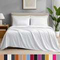 Premium Egyptian Cotton IR 3 Piece 1800 Series Deep Pocket Soft Microfiber Solid Bed Sheet Set for Kids, White Twin Size - Luxury Bed Sheet Set with Deep Pockets - Default Title