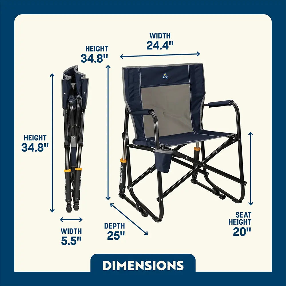 Smooth Motion Freestyle Rocker - Choice 711 - RoadTrip Rocker Smooth Motion Camp Chair Detail