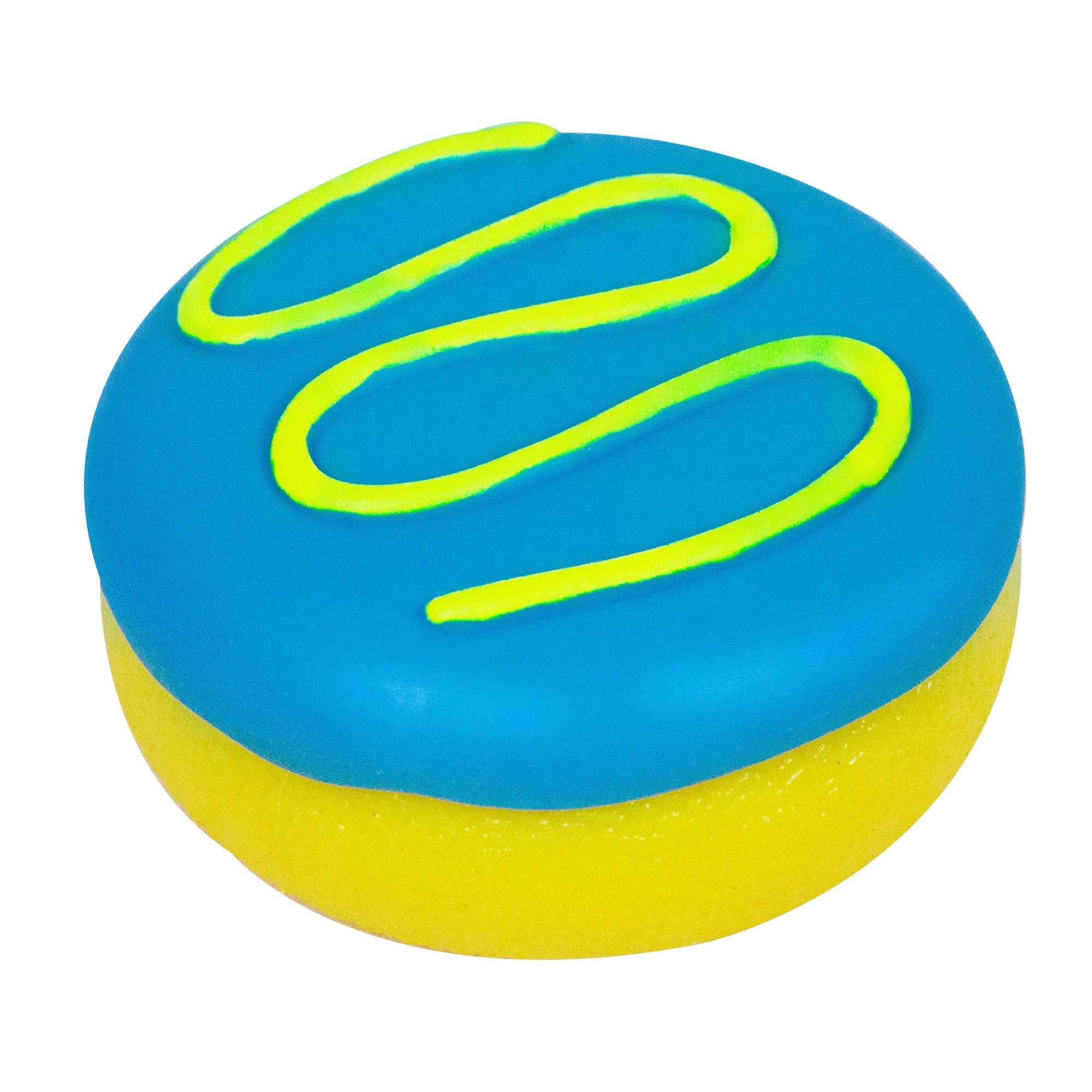 Playful Geometric Jelly Dohnut NeeDoh | Signature Seaside Lane - Fun Food Fidget Cookie Squishable Toy Detail