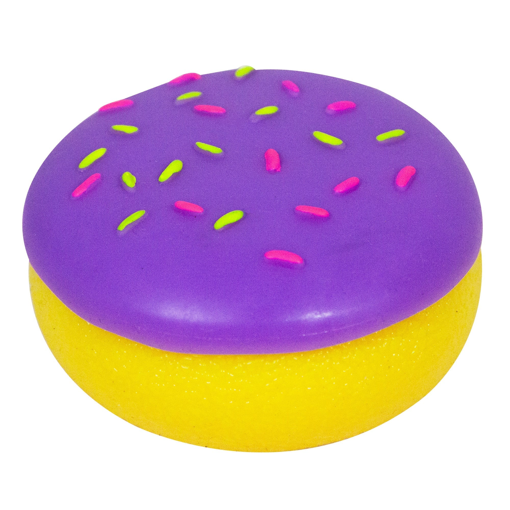 Playful Geometric Jelly Dohnut NeeDoh | Signature Seaside Lane - Fun Food Fidget Cookie Squishable Toy Detail