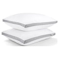 Ergonomic Memory Foam 2 Pack Cotton Down Alternative Pillows,Queen Size Bed Pillows Gusseted Hypoallergenic - Orthopedic Shredded Foam Bed Pillow Set - Default Title