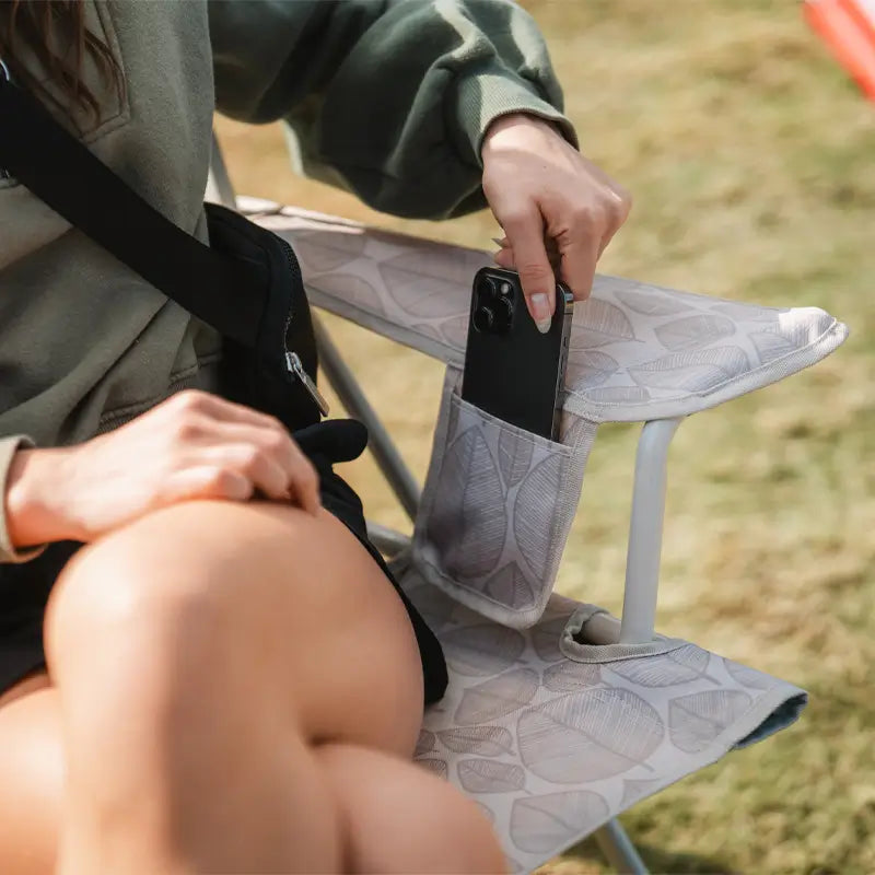 Heavy-Duty Freestyle Kickback Rocker - Choice 345 - Freestyle Rocker Portable Outdoor Folding Chair Detail