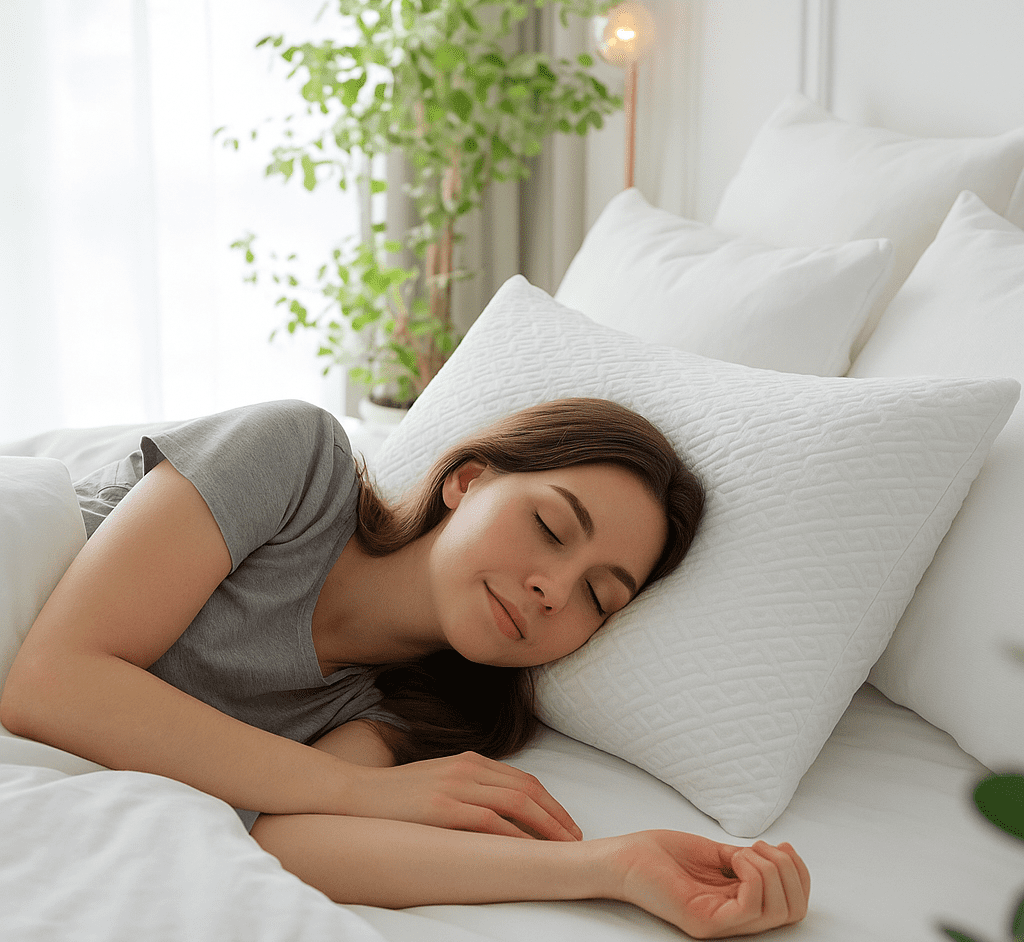Orthopedic Support King Size Bamboo Pillow, Memory Foam Bed Pillows with Washable Pillowcases, King (1 Pack) - Ergonomic Memory Foam Pillow for Neck Pain Support - Default Title