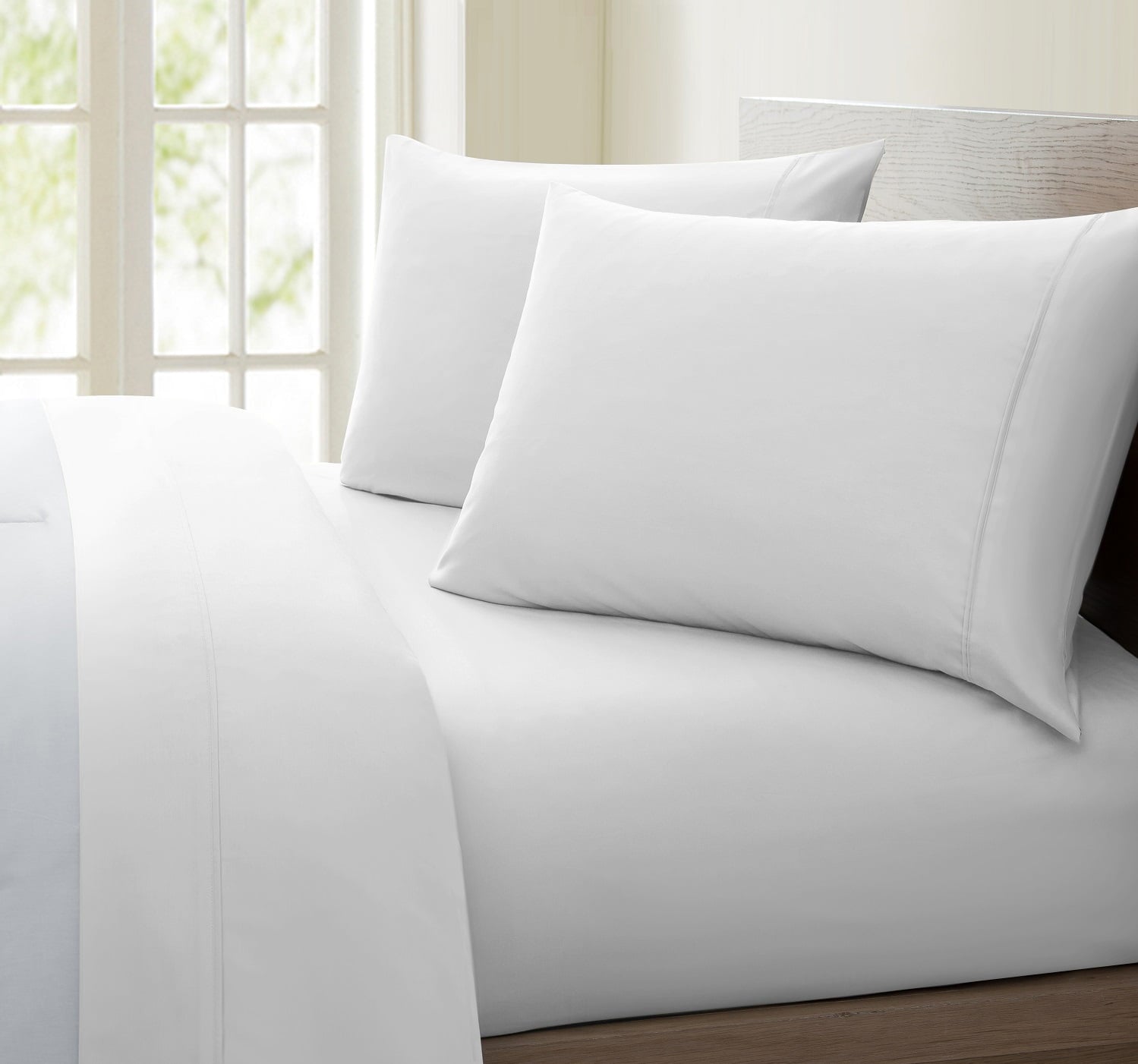 Wrinkle-Resistant Luxurious Collection 1000 Thread Count 100% Cotton Bed Sheet Set (Twin XL, White) - Luxury Bed Sheet Set with Deep Pockets - Default Title