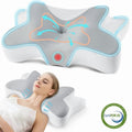 Ergonomic Memory Foam Cervical Pillow for Sleeping Memory Foam Neck Pain Relief Contour Orthopedic Ergonomic Pillows for Women Side Sleeper... - Decorative Throw Pillow Cushion for Sofa & Bed - Default Title
