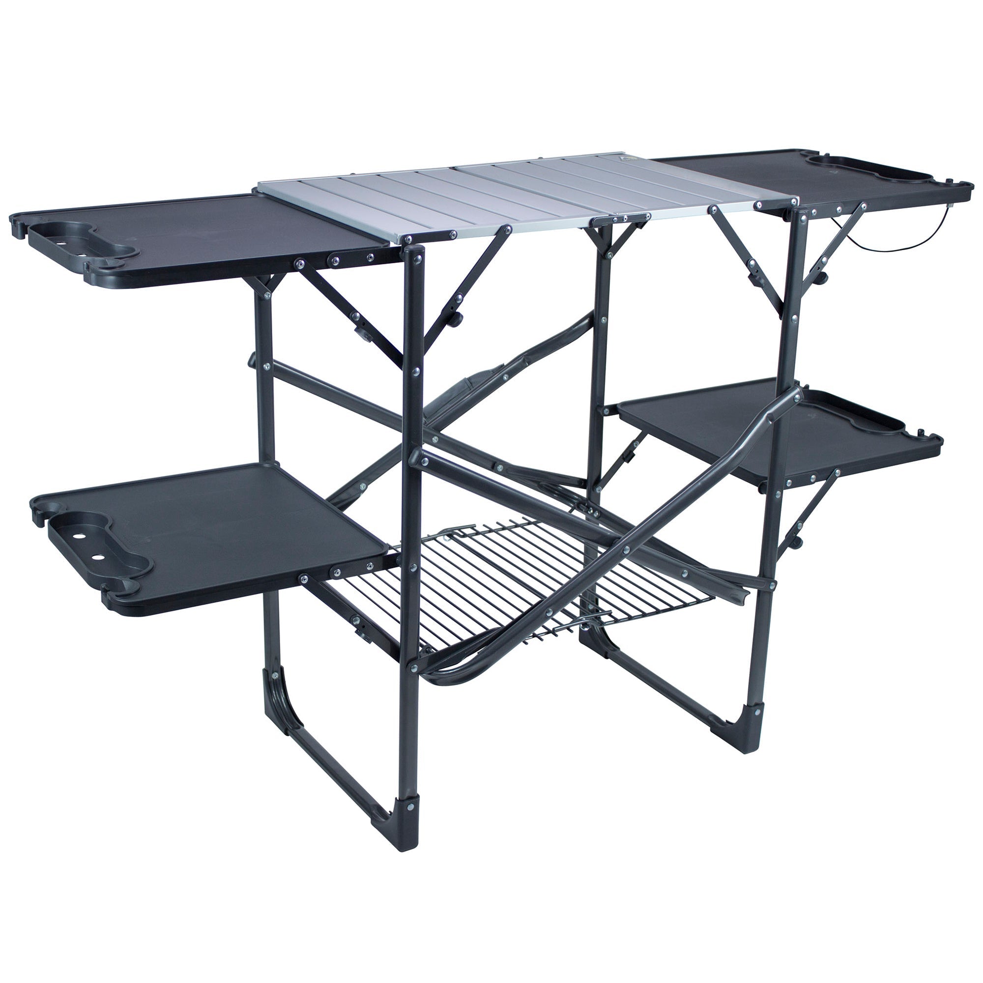 Portable Culinary Slim-Fold Cook Station - Choice 575 - Heavy-Duty Stainless Steel Camp Cooking Gear - Default Title