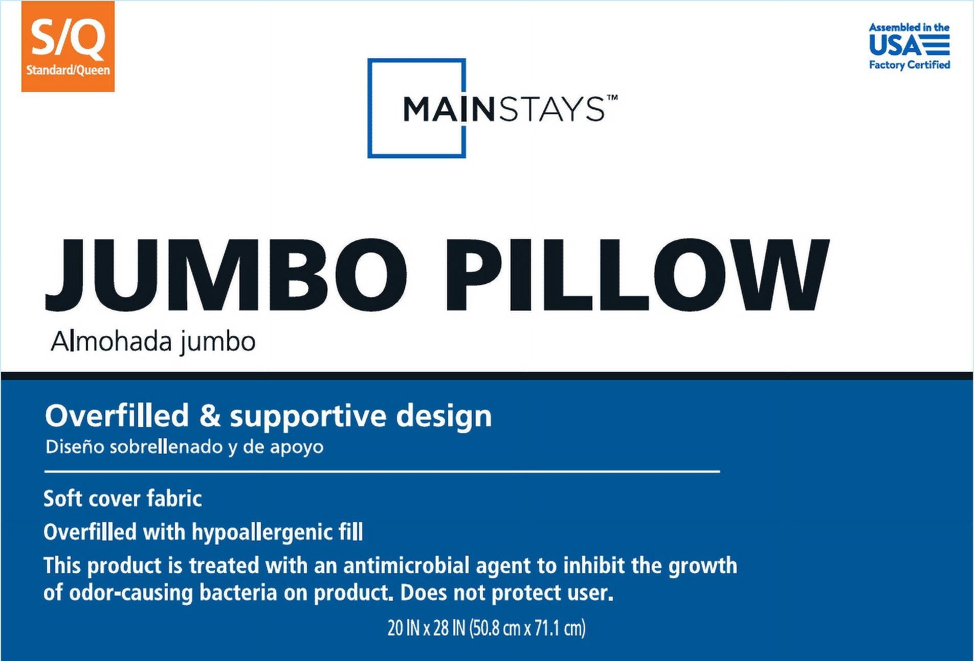 Ergonomic Memory Foam MS Mega Pillow SQ - Ergonomic Memory Foam Pillow for Neck Pain Support - Default Title
