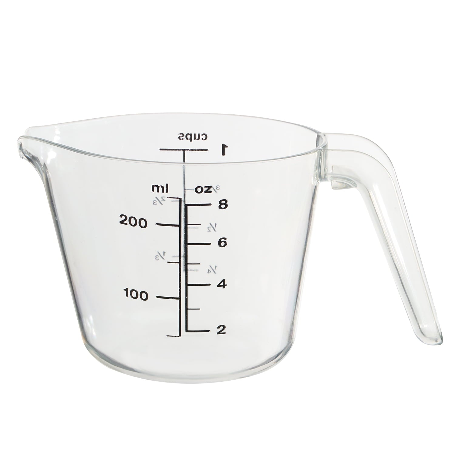 Innovative 1 Cup Large Spout Plastic Measuring Cup, Clear - Multi-Functional Manual Food Chopper & Slicer - Default Title