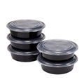 Sweet Treat Shaped 5-Pack Round Meal Prep Containers with Lids, 1L, BPA-Free, Microwave & Dishwasher Safe, Ideal Use for Meal ... - Fun Food Fidget Cookie Squishable Toy - Default Title