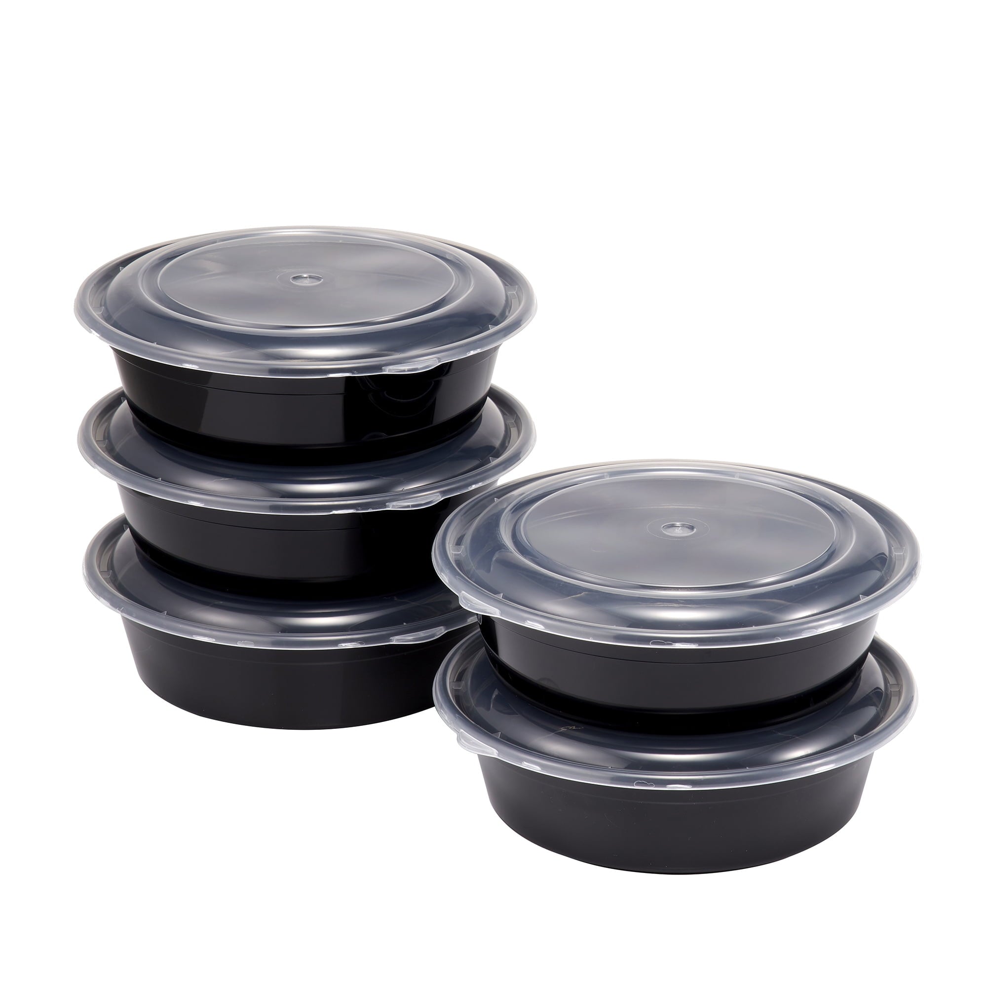 Sweet Treat Shaped 5-Pack Round Meal Prep Containers with Lids, 1L, BPA-Free, Microwave & Dishwasher Safe, Ideal Use for Meal ... - Fun Food Fidget Cookie Squishable Toy - Default Title