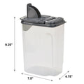 Whimsical Doughnut 3.5 QT Plastic Food Dispenser, Clear with Gray Lid (1 Each) 7.5" L x 3.75" W x 9.25" H, Designed to Help wi... - Playful Star & Heart Shaped Geometric NeeDoh - Default Title