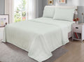 Premium Egyptian Cotton Easy Care 300 Thread Count Cotton Rich Percale Sheet Set, King, Grey Stripes - Premium Ultra-Soft Pillowcase Pair for Sleeping - Default Title