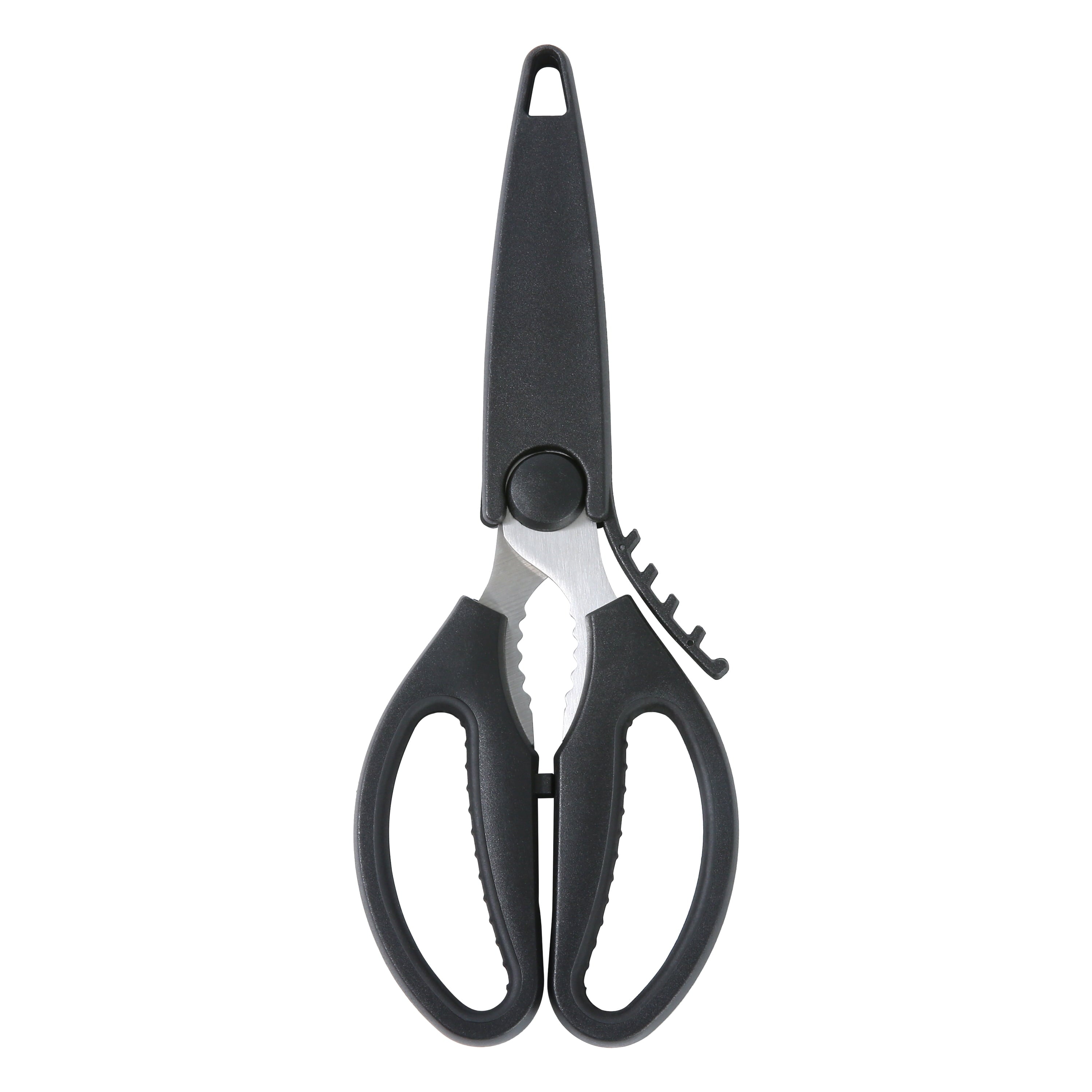 Premium Kitchen Stainless Steel Multi-Purpose Kitchen Shears with Grip 1 Each - Premium Stainless Steel Garlic Presser & Peeler - Default Title