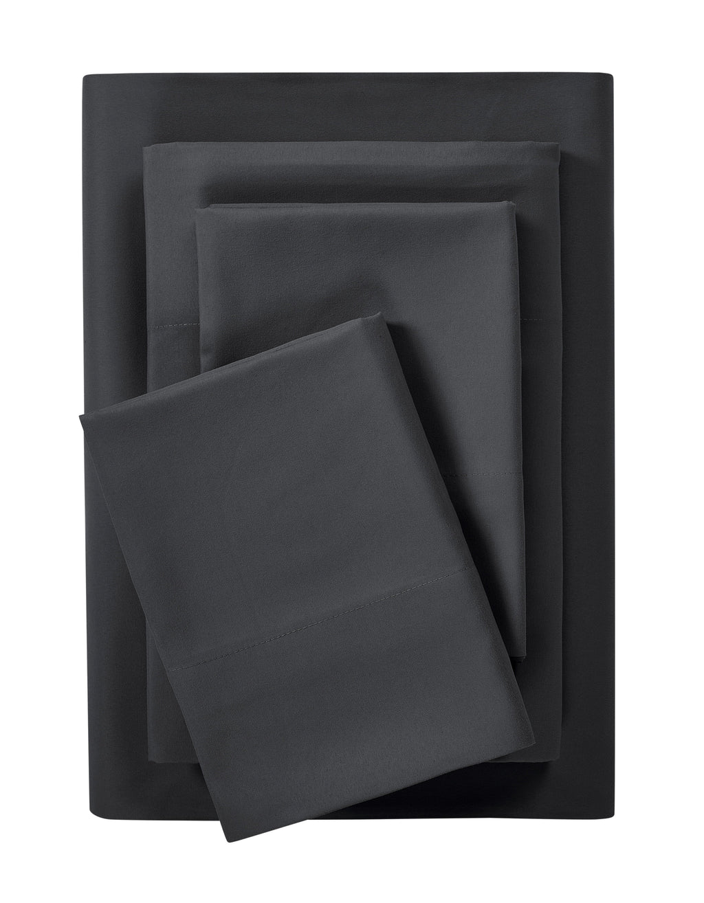 Breathable Luxury Microfiber Bed Sheet Set, Queen, Rich Black, 4 Piece - Luxury Bed Sheet Set with Deep Pockets - Default Title